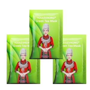 Wholesale Nourishing Green Tea Sheet Mask for All Skin Types Hydrating and Soothing Lightweight Gel Texture from china suppliers