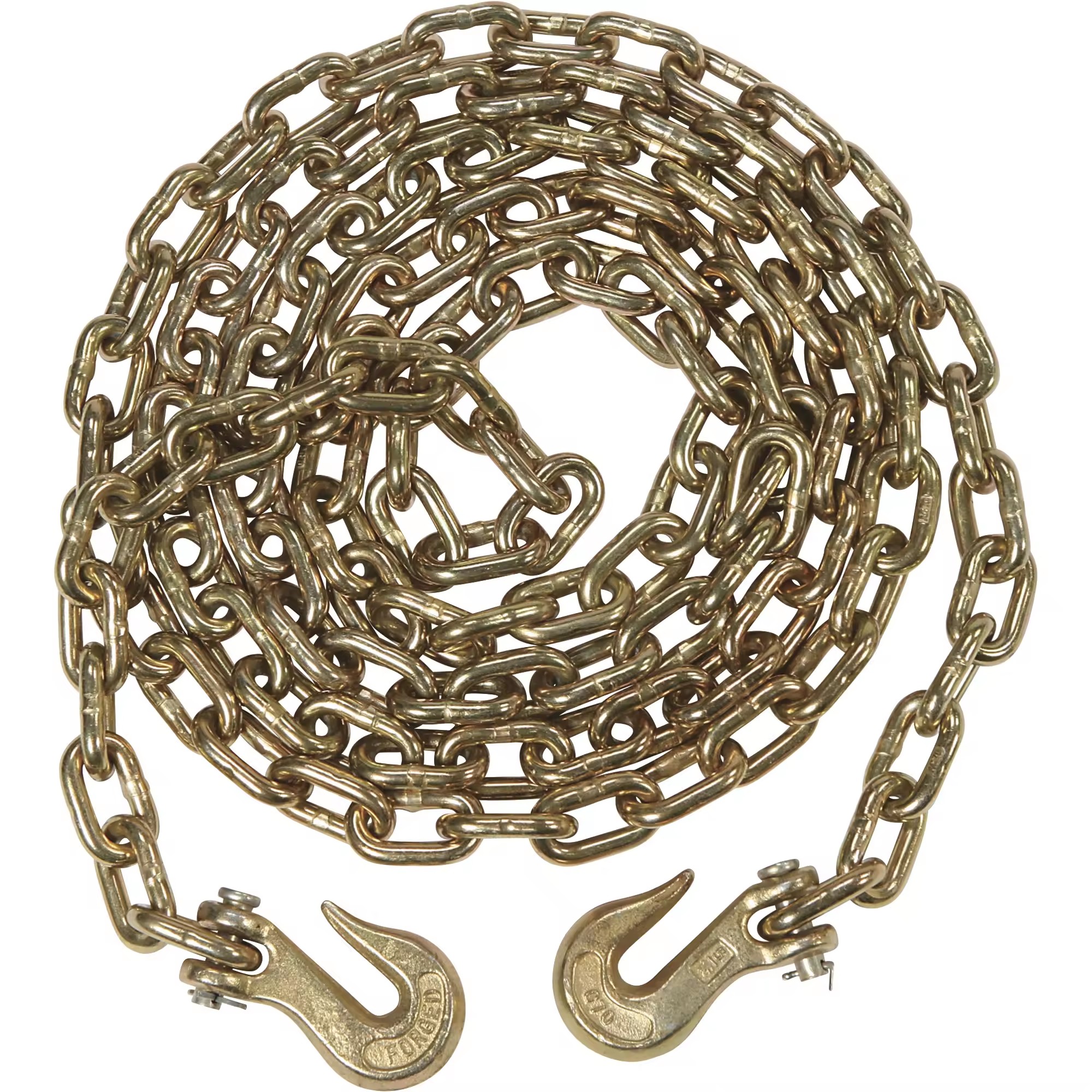 Heavy Load Transportation 8mm Black Zinc Plated G70 Transport Chain with Bent Hook