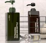 500Ml 650Ml Pink Shampoo Dispenser Bottles With Labels BPA FREE