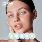 14.0mm Colored hazel Blue Eye Contact Lenses Looking Fresh Circle For Costume