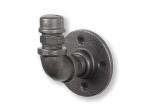 Office Industrial Pipe Clothing Rack / Wall Mounted Malleable Iron Fittings