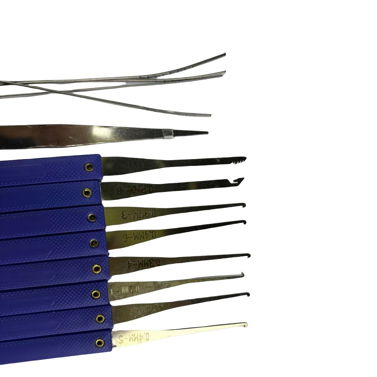 13 Set Locksmith Car Tools Set Blue Lock Pick Training Set For Beginner intermediate