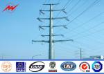 69KV 30kM Octagonal Galvanized Steel Pole , Steel Transmission Poles