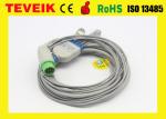 Fukuda Denshi DS-7100 /7200 5 Leads ECG Cable , Round 12pin ECG Lead Wires With