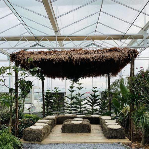 Shipping Cost Multi-System Glass Greenhouse for Flower Cultivation Estimated