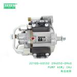 22100-E0532 294050-0940 Injection Pump Assembly For HIN O500 J08E