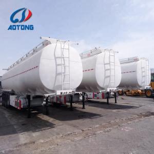 Wholesale Fuel/Edible Oil Tanker Semi Trailer with Aluminium Alloy 3 Axles Cylindrical Tank from china suppliers