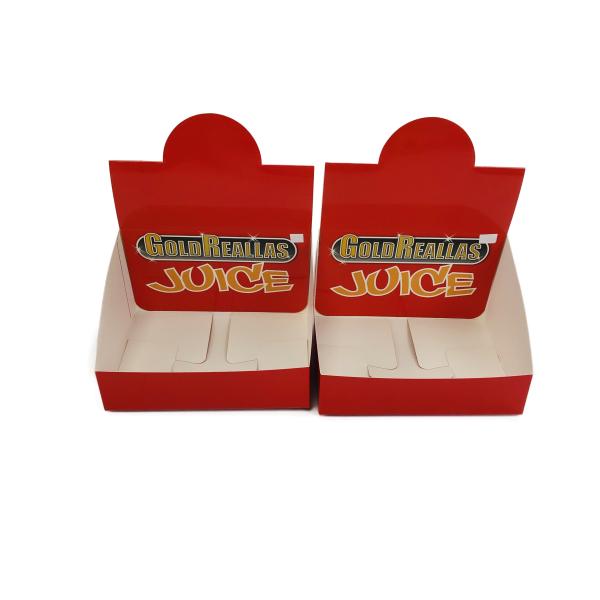 Cardboard Paper Display Box Packaging CMYK Color For Gloss Bottles Display Bags