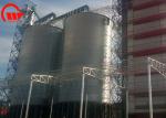 Metal Tapioca Flour Steel Grain Bin , Full Cone Base Large Farm Grain Silo