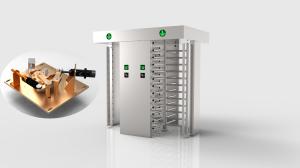 Wholesale 30 Person / Min Full Body Turnstile RFID Bi - Directional With Double Channel from china suppliers