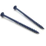 Blue Ruspert Coated Square Stainless Steel Decking Screws Moisture Shield 410