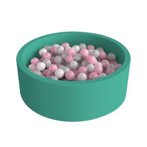 Wholesale Lux Velvet Fabric Soft Foam Ball Pits 360° Anti-Rollover Protection from china suppliers