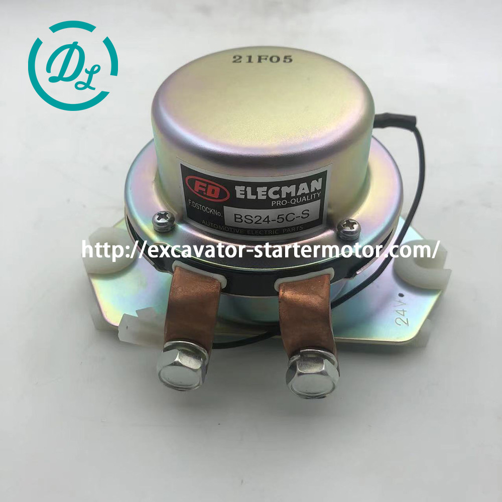 Excavator Spare Part KHR2112 Battery Main Relay BS24-5C-S 24VDC