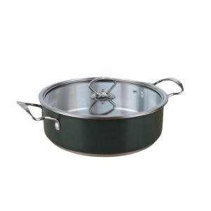 Wholesale Nonstick 201 cookware food warm cooking 24cm hot pot stainless steel soup pot from china suppliers
