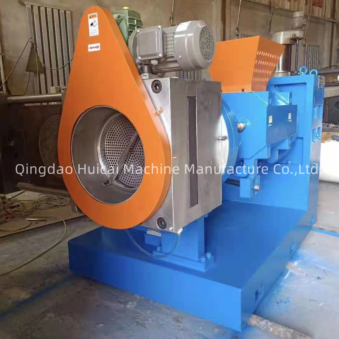 Industrial 150 mm Screw Diameter Blue Natural Rubber Extruder Rubber Strainer Extruder