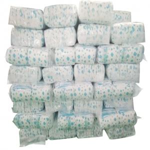 Wholesale 50pcs/bag B Grade Disposable Baby Diaper Stock Lot with Green ADL in Transparent Bag from china suppliers