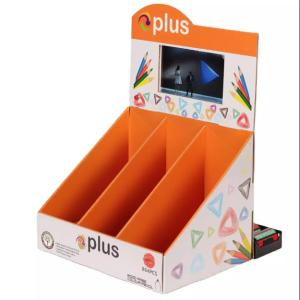 Wholesale LCD Screen Shop POP Cardboard Countertop Displays Stationery Colored Pencils Rack from china suppliers