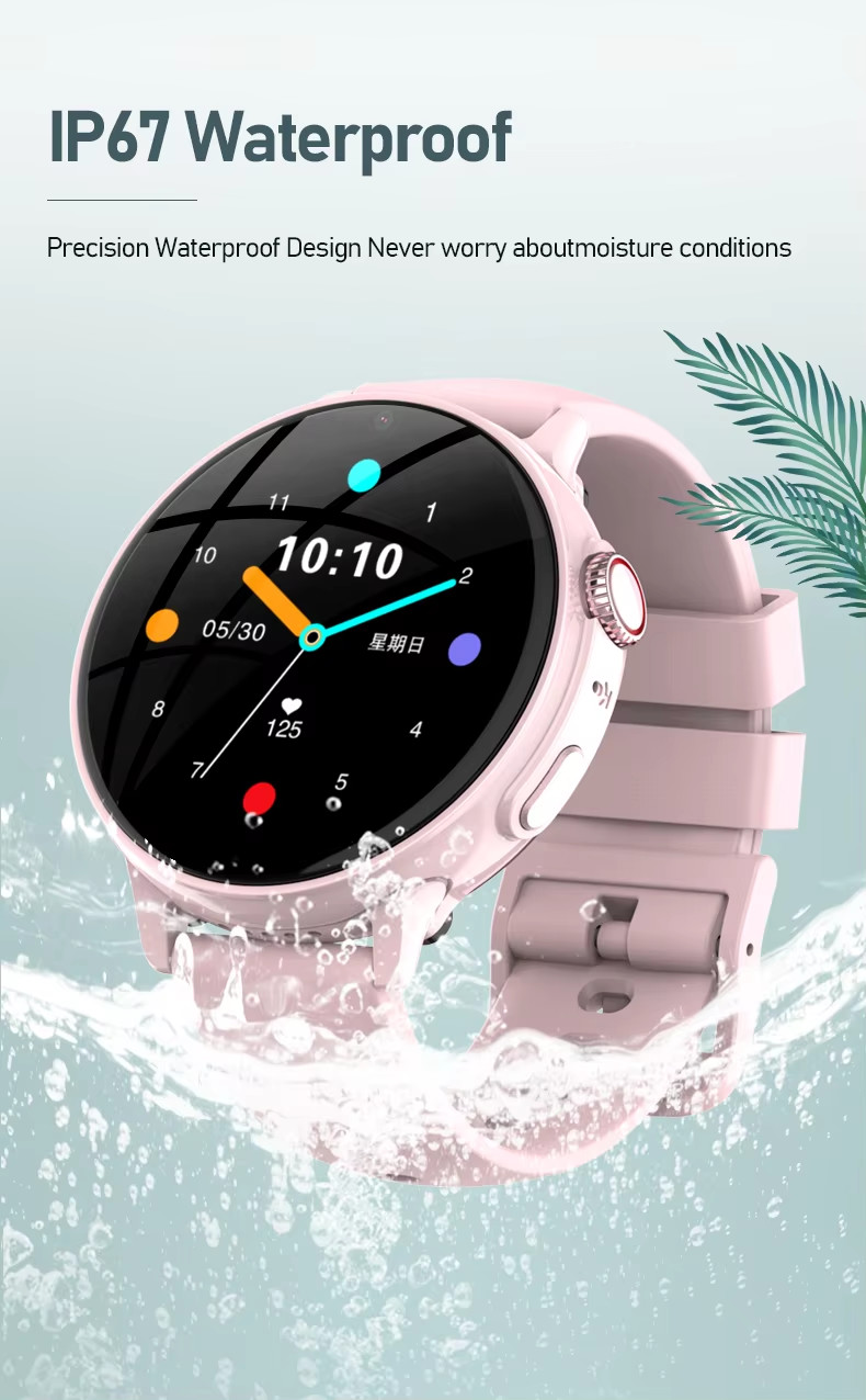 Waterproof APP Control Childrens Tracker Watch GPS WIFI LBS 600mAh