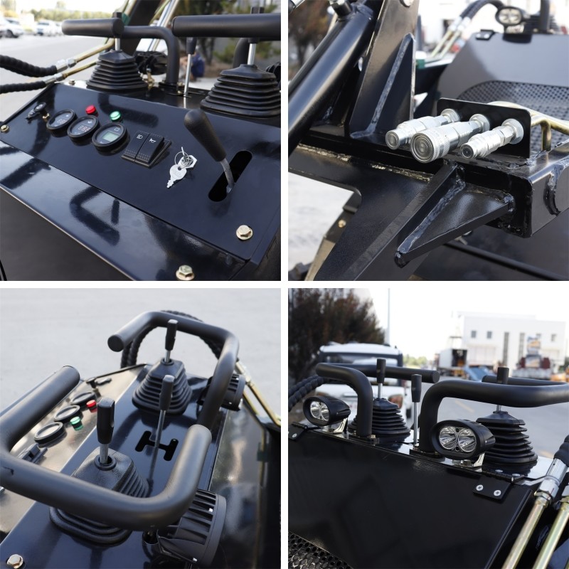 Compact Efficient Mini Skid Steer Loader Excavation With 25° Bucket Angle