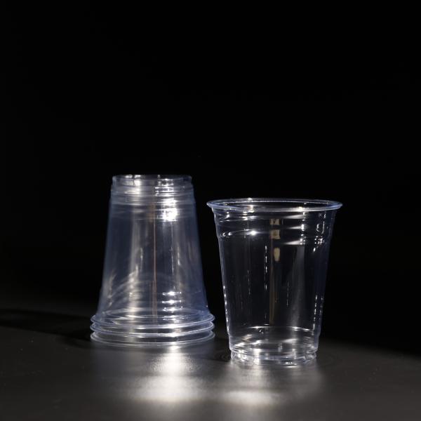 14oz Disposable PET Cup For Cold Drink Boba Tea Cups Bubble Tea Packaging In