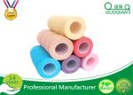 Coloured Printed Parcel Tape , Transparent Bopp Tape For Paper Sealing