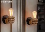 Fist Shape Bedroom Loft Indoor LED Wall Lights Sconce LED Edison Style Home