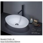 Above Counter Top Wash Hand Round Glass Basin Sink Bowl For Home Hotel Bathroom