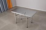Polished Furniture Aluminium Profiles Rectangular Folding Aluminum Table Chairs