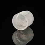 20/410 20mm Flip Top Plastic Bottle Caps Clear For Shampoo Body Lotion Cleanser