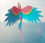 Home Furnishings Party Decoration Large Animal Simulation Paper Carving Bird
