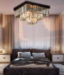 Modern Vintage Crystal Ceiling Light Flush Mounted Crystal Ceiling Light(WH-CA