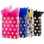 CMYK 4 Color Offset Printing Portable Store Shopping Carry Small Paper Bags For