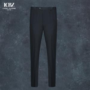 China 100% Wool Men's Pants Business Black Suit Pants Slim Casual Straight Dress Pants Trousers on sale