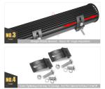 5D Projector 5 12 17 20 26 32 Inch Led Bar Light Combo For Off road Trucks Boat