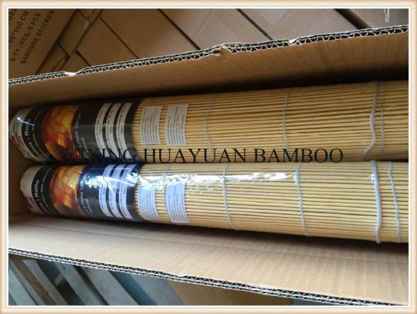 Printed Outdoor Bamboo Shades , Outdoor Bamboo Window Blinds Long Lifespan