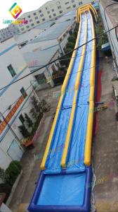 Wholesale Anti - UV Long Inflatable Water Slide Park Amusement Slide Park On Land from china suppliers