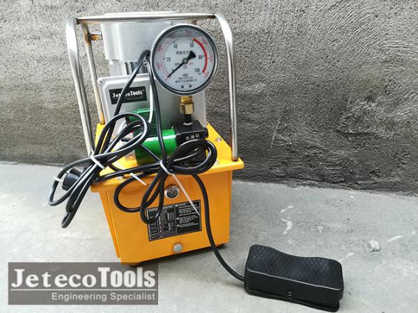 Single action electric hydraulic pump DBD750-D1, portable electric motor