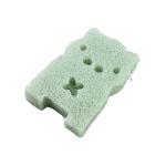 Bear Non toxic Soft Baby Bath Sponge/Charcoal Konjac Sponge Absorbency Cleaning