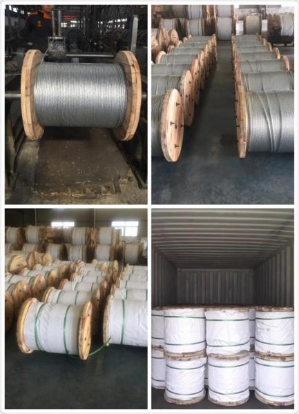 3/8' 7 strands hot dipped galvanized steel wire as per ASTM A 475 EHS