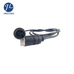 Waterproof IP67 Car Rear View System 4PIN Aviation Cable Male To Female
