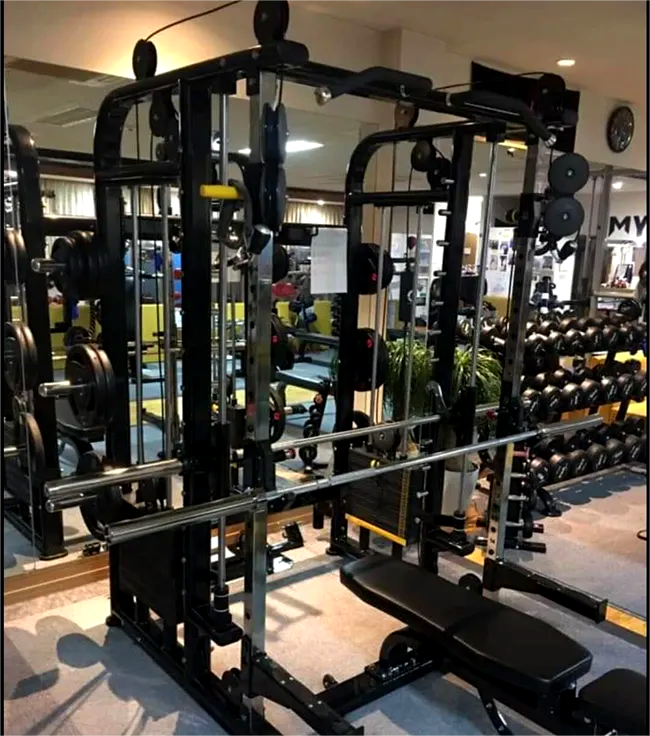 Home Workout Training Equipment Chest Leg Curl Press Smith Machine Attachment With Squat Power Rack