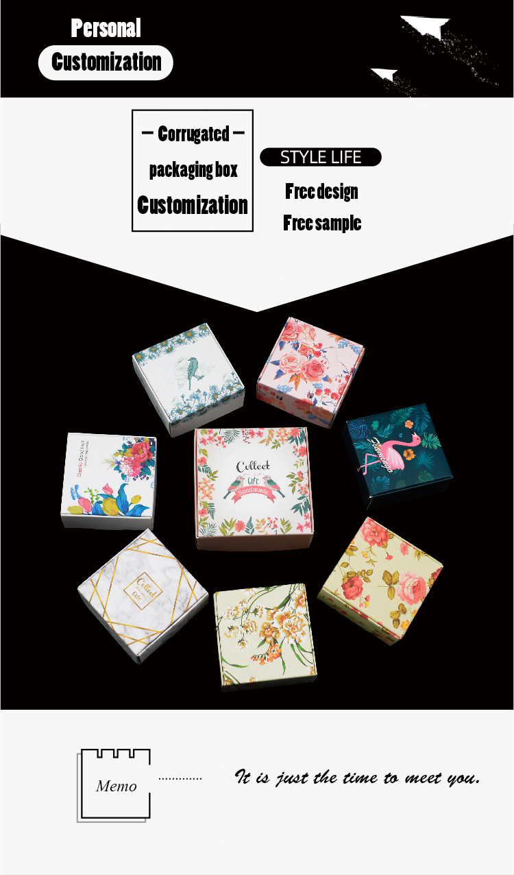 Hot Sale Small Recyclable Box Packaging Eco - Friendly Mailer Box Degradable Paper Custom Package Folding Gift Boxes