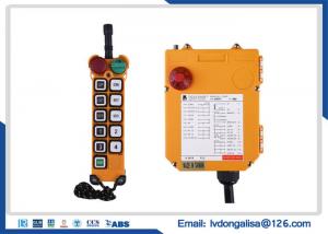 China 10 Buttons Wireless Crane Control System , 100m Industrial Crane Remote Control System on sale