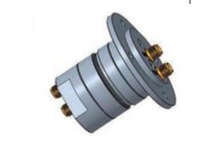 Wholesale Alu Alloy Dual Channel Radio Frequency Rotary Joint 30rpm Low Insertion Loss from china suppliers