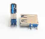 90 Degree Side Insert AF Type USB Female Connector 5000 Cycle Operating Life