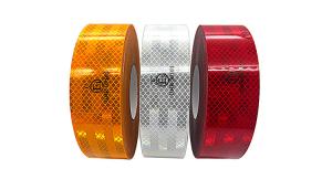 Wholesale White Yellow Red ECE 104 R ECE-104 Hi Vis Adhesive Micro Prismatic Reflective Truck Vehicle Warning Tape Safety Marking from china suppliers
