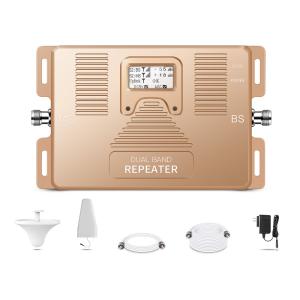 Wholesale Gold 4g Signal Booster 850MHz/AWS 1700MHz Signal Amplifier And Antenna from china suppliers