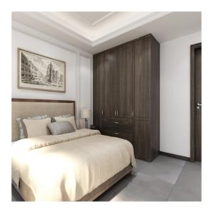 Wholesale High End Melamine Baseboard Wardrobe Closet for Luxury Hotel Villa Apartment Project from china suppliers