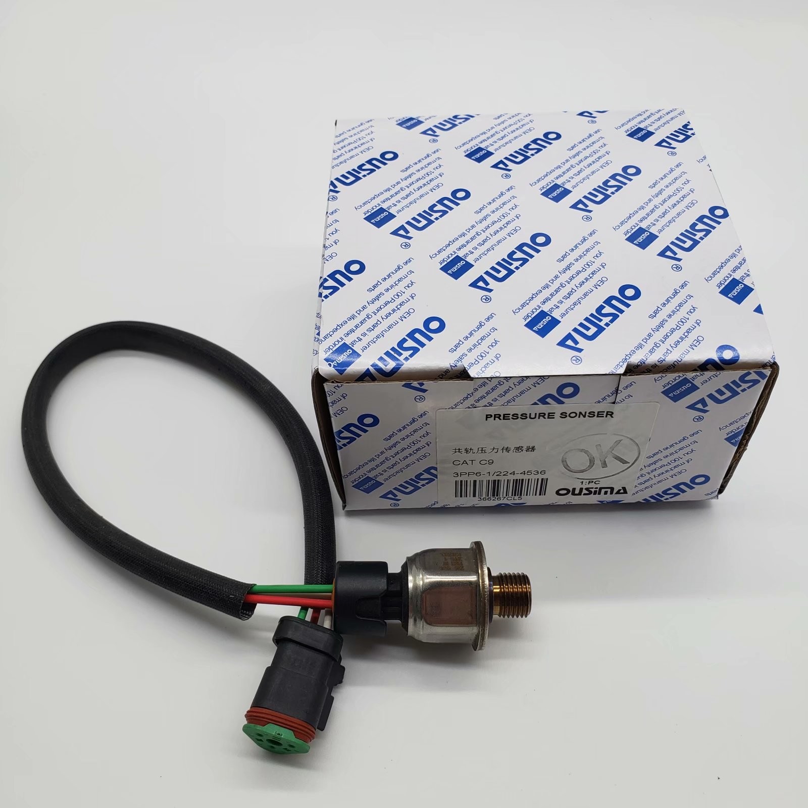 OUSIMA 2244536 Pressure Sensor 3PP6 1 224-4536 For On Highway Engine For C9