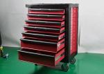 Red Heavy Duty Storage Metal Tool Cabinet Toolbox On Wheels Lockable